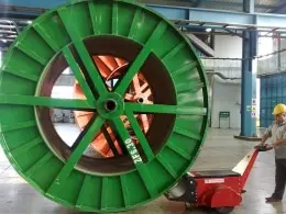 Zweiter Kabeltrommel-Schieber für El Sewedy Electric in Ägypten zum Schieben von 40-Tonnen-Kabeltrommeln gekauft